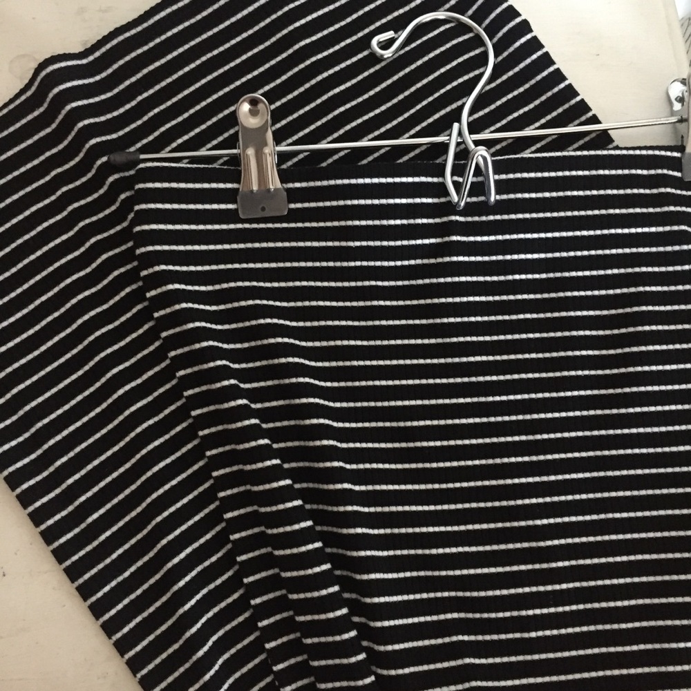 Striped Maxi Bodycon Skirt